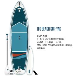 TAHE BEACH SUP-YAK AIR 11'6 PACK 