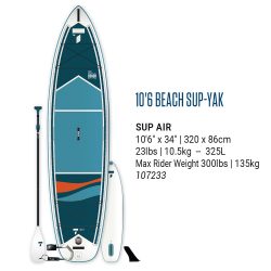 TAHE BEACH SUP-YAK AIR 10'6  PACK 